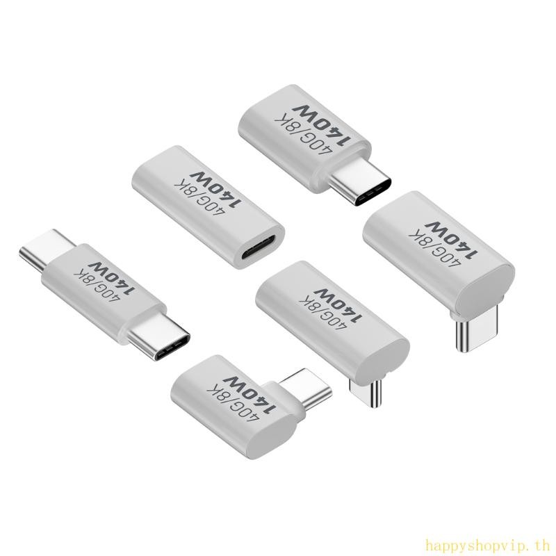 อะแดปเตอร์ HSV Type-C 140W 40G 8K UsbC Connector สําหรับแล็ปท็อปสมาร์ทโฟนและแท็บเล็ตการชาร์จความเร็ว