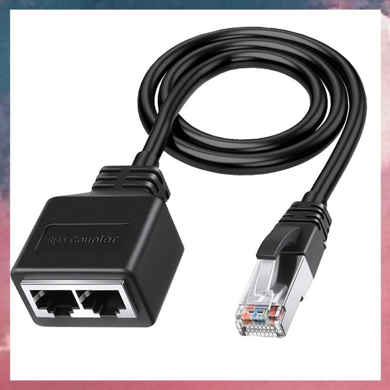 LAN Ethernet Adaptador RJ45 Male To 2 Female Splitter RJ45 1 ถึง 2 Ethernet LAN Network Adapter Cabl