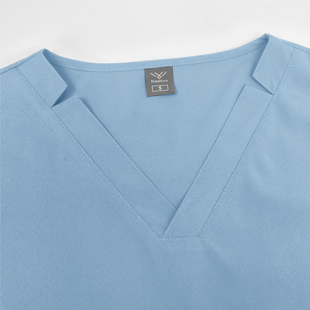 【เสื้อยืด + กางเกง】ชุดเครื่องแบบหมอ ผ้าฝ้าย แขนสั้น พิมพ์ลายการ์ตูน เหมาะกับใส่ทํางานผ่าตัด แฟชั่นฤดูร้อน สําหรับทุกเพศ ราคา ถูกที่สุด ดีลบีเคเค แกลเลอรีภาพที่ 6