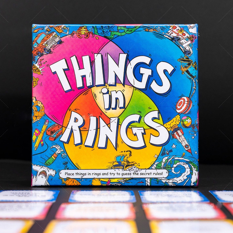 Things in Rings สิ่งที่ในแหวนเกมกระดาน คิดนี่ การ์ดเกมปาร์ตี้ครอบครัวเล่นอย่างรวดเร็ว