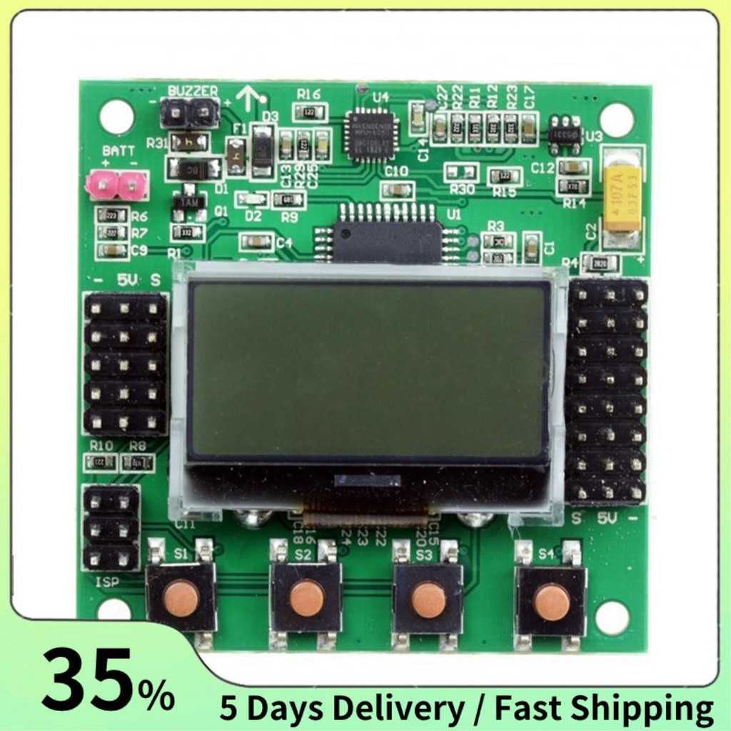 KK 2.1.5 LCD Multirotor Flight Control Board KK2.1.5 ใหม่ล่าสุด V1.19S1 OpenAerVTOL 1.6 Quadcopter K