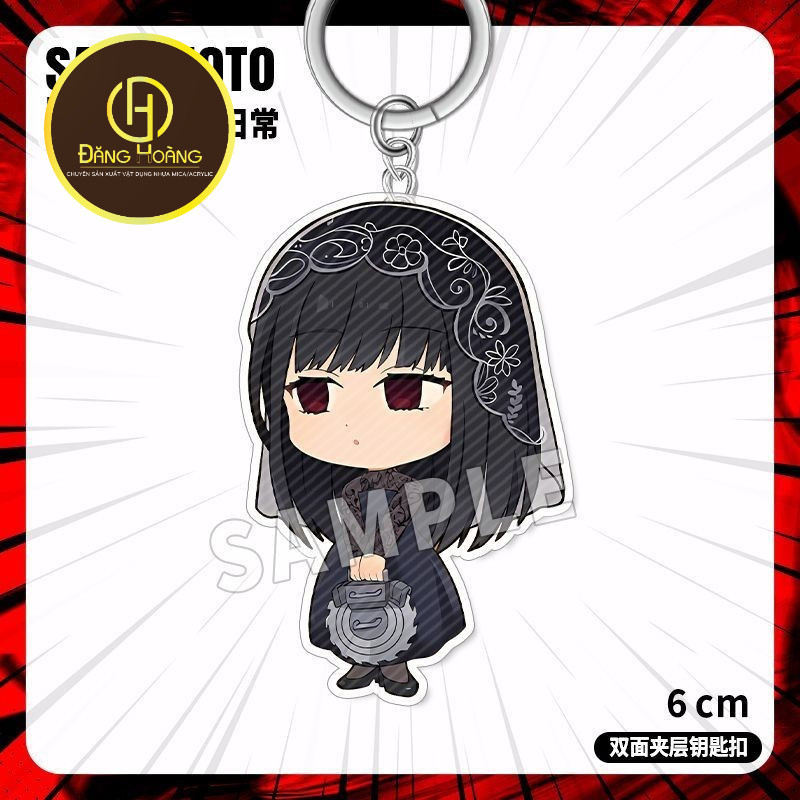 Sakamoto วันที่อะนิเมะพวงกุญแจผู้หญิง Shin Asakura อะคริลิคพวงกุญแจ Nagumo พวงกุญแจกระเป๋าอุปกรณ์ตกแ