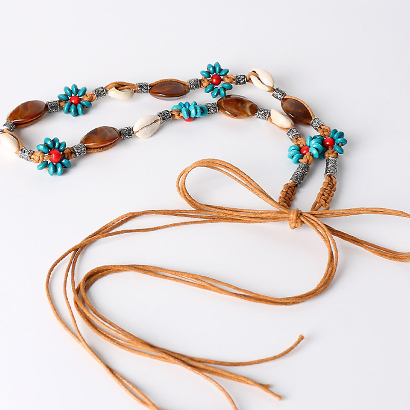 Ethnic StyleWovenBeltWomenRetroFashionDressDecorationPersonalizedWaist Chain