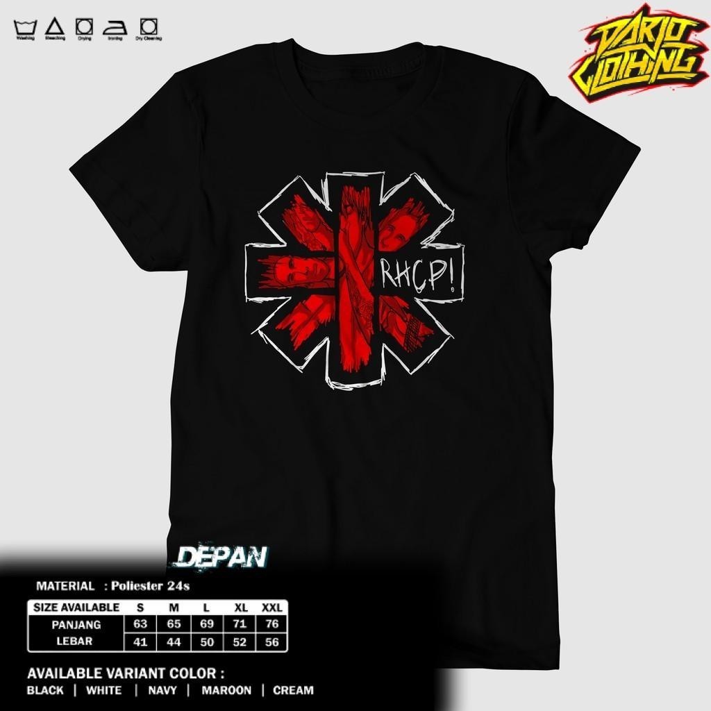 DrjClth - เสื้อยืด RHCP - เสื้อยืด RHCP RED - เสื้อผ้า RHCP - METAL ROCK MUSIC CLOTHES - รุ่นสี