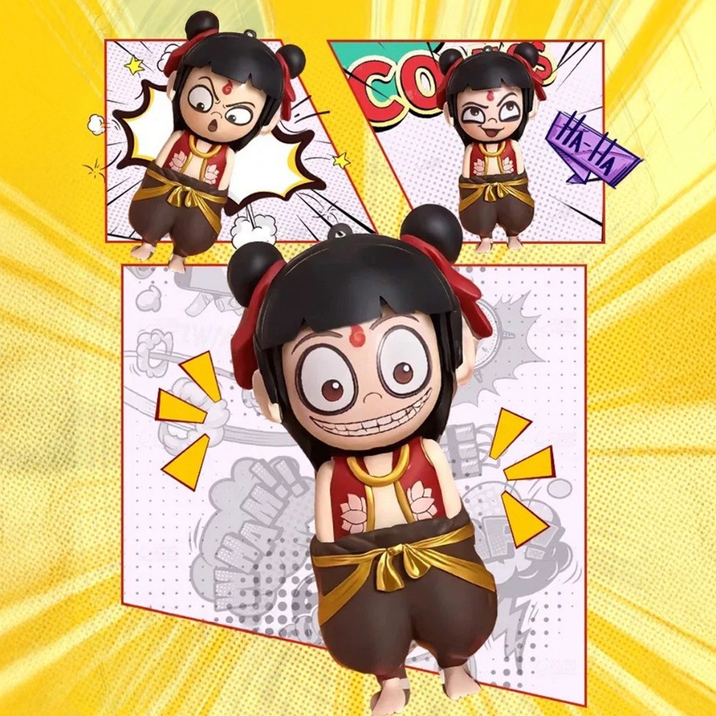 NEZHA นาจา ตุ๊กตาเปลี่ยนใบหน้า เปลี่ยนได้ 4 แบบ การ์ตูนอนิเมะ ของเล่นเด็ก