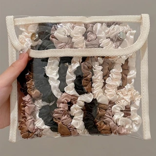 8 ชิ้นชุด Scrunchie แฟชั่นเกาหลีผมหางม้าสวยผม Tie ลําไส้ขนาดเล็ก Band Getah Rambut อุปกรณ์เสริมผม