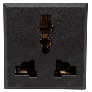 [ 1 ชิ้น ] AC-501 เต้ารับ AC Socket 10A 250VAC Universal เต้าเสียบแบบฝังติดหน้าตู้ AC Power Plug Socket AC Inlet Sock...