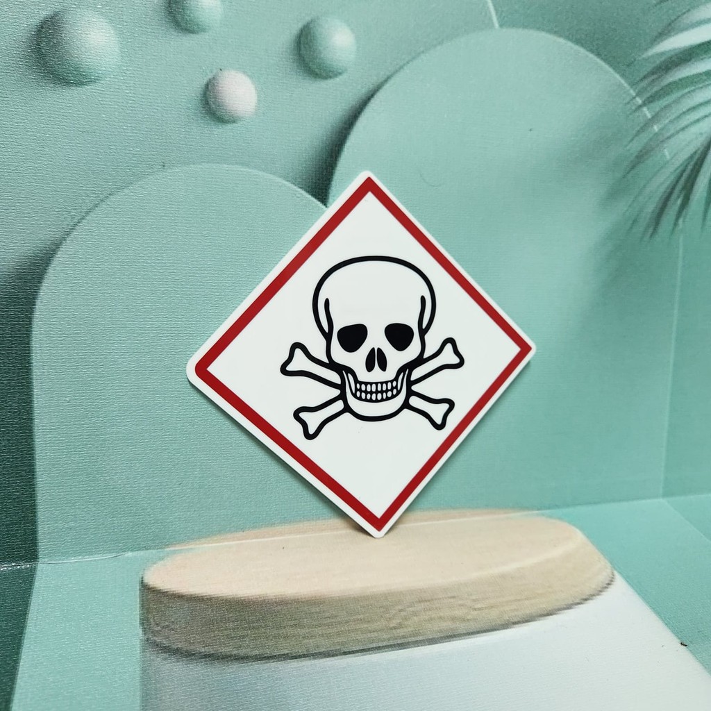 KI SIGN ACRYLIC BEWARE OF POISON/ACRY THE MARKING BEWARE OF DANGER