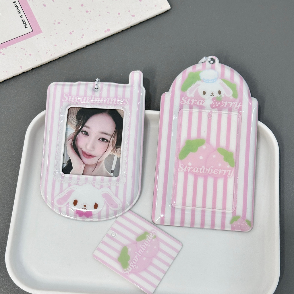 Ins น่ารัก 10 ซม.ผู้ถือบัตร pvc การ์ดขนาดเล็ก Star Chasing Love Beans โพลารอยด์ Photo Storage Campus อาหารการ์ดแสดงจี้