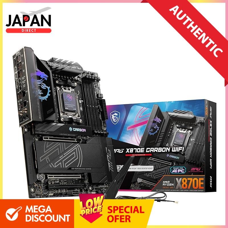 MSI MPG X870E CARBON WIFI is an ATX motherboard with X870E chipset. MB6589