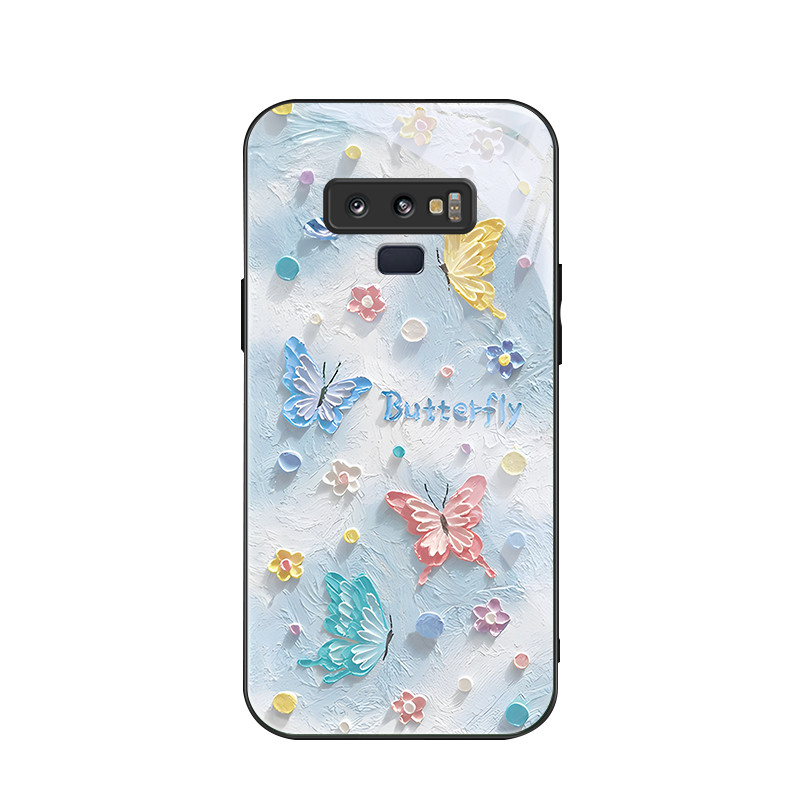สําหรับ Samsung Galaxy Note 9 , ภาพวาดสีน้ํามันผีเสื้อ, บุคลิกภาพอินเทรนด์, เคสป้องกันโทรศัพท์ป้องกันการตก