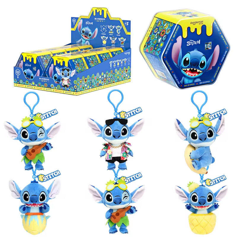 พร้อมส่ง กล่องสุ่ม (จุ่ม) พวงกุญแจ Stitch Disney สุ่ม 1 กล่อง มี 6 แบบให้สะสม