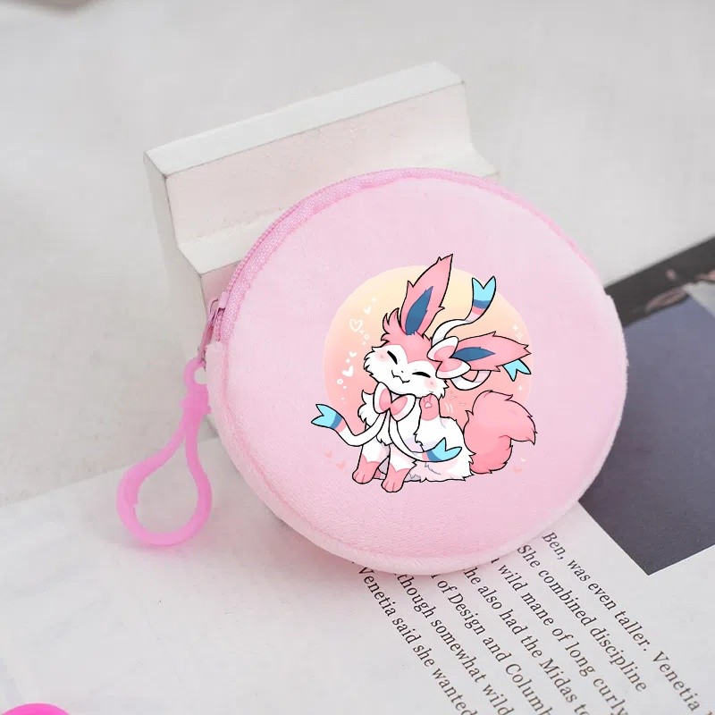 Pokemon Mini Plush กระเป๋าสตางค์จี้พวงกุญแจ Pikachu สามารถใช้เป็นกระเป๋าเป้สะพายหลังจี้แฟชั่นอุปกรณ์เสริม Party ของขวัญ - รูปที่ 6