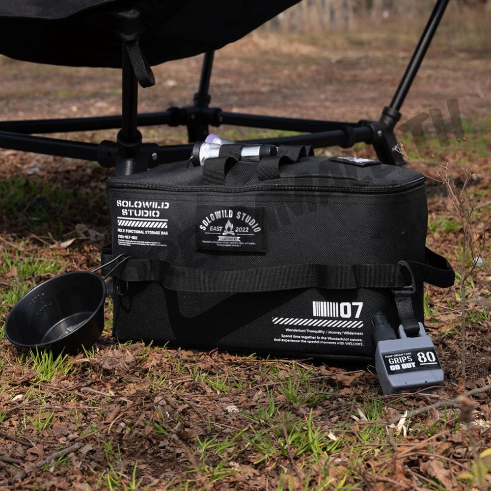 กระเป๋าเก็บของสำหรับการตั้งแคมป์ กระเป๋าใส่อุปกรณ์รับประทานอาหารความจุขนาดใหญ่สำหรับกิจกรรมในครอบครัว - รูปที่ 4