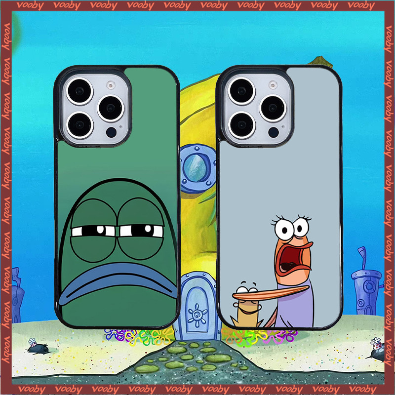 การ์ตูนน่ารักบิกินี่ด้านล่าง Anger ปลาผิวรู้สึกเคสโทรศัพท์เหมาะสําหรับ IPhone16 16Pro 16PM 16E 16Plu