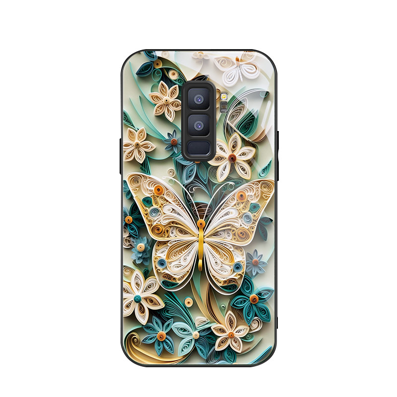 สําหรับ Samsung Galaxy S9+& Samsung S9 Plus , ดอกไม้ผีเสื้อ, บุคลิกภาพอินเทรนด์, เคสป้องกันโทรศัพท์ป้องกันการตก