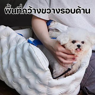 คาร์ซีทแมว กระเป๋าแมวพกพา กระเป๋าหมาเล็ก กระเป๋าสัตว์เลี้ยง น้ำหนักเบา ระบายอากาศความจุขนาดใหญ่