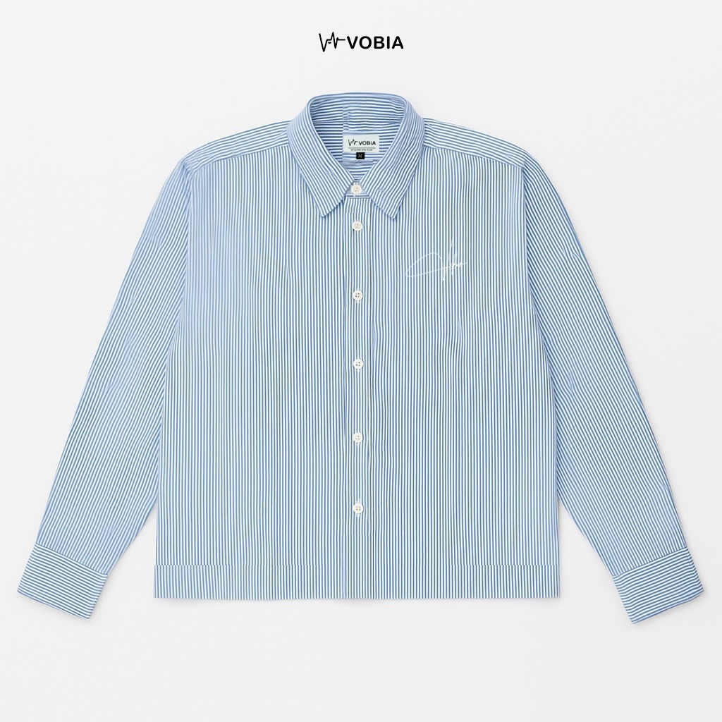 เสื้อ Vobia Stripe Anora - สีฟ้า