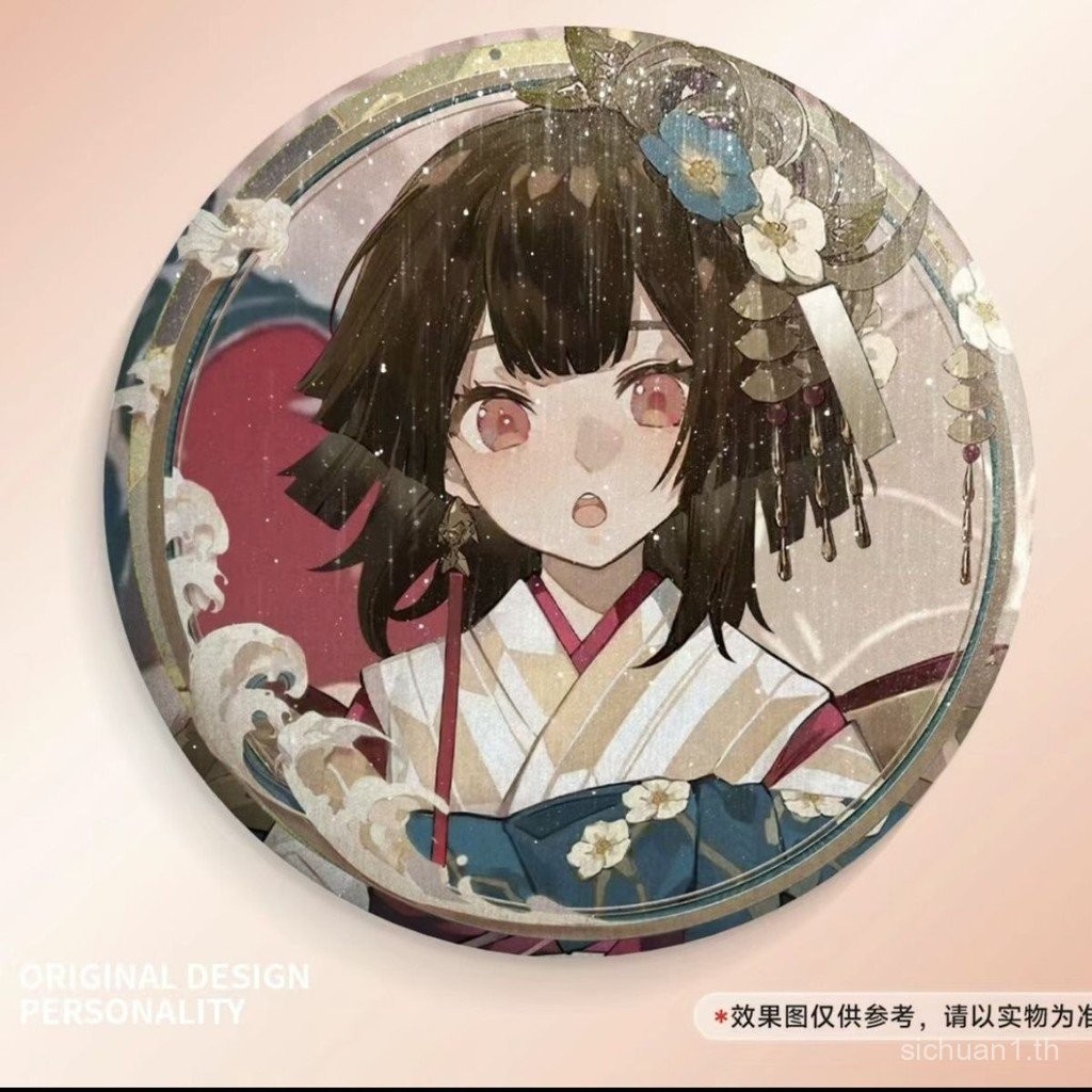 ตราสัญลักษณ์สินค้า Onmyoji Yatogami Orochi Onikiri Suzune Omamori ตราสัญลักษณ์อนิเมะ กำหนดเอง 58MM เ