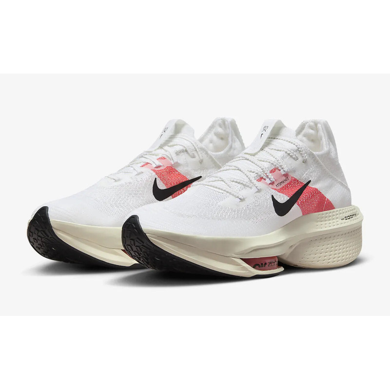 Nike Air Zoom Alphafly Next% 2 EK White/Red Mens US 11.5 Marathon Running Shoes✅ |