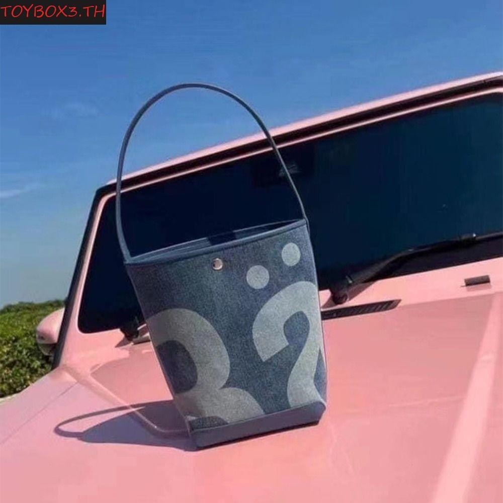 Toybox Rally Movement Bucket Bag, Thai Rally Movement Thailand Shoulder Bag, Elegant Handbag Large Capacity Fashion Design Canvas Tote Bag Girls/Female