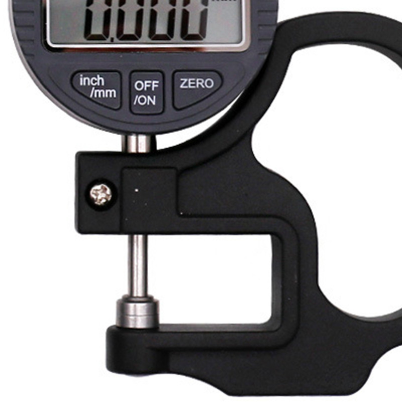 ไมโครมิเตอร์ความหนาดิจิตอล 0-12.7 มม. เครื่องมือการวัดกระดาษฟิล์มฟองน้ำหนัง (ความแม่นยำ 0.01 มม.) - รูปที่ 6
