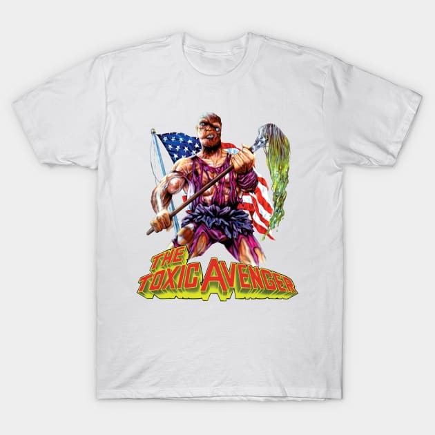 เสื้อยืด Vintage The Toxic Avenger T-Shirt แท้ Cotton 100% สีพื้น S-5XL oversize ผ้าหนาทรงสวย