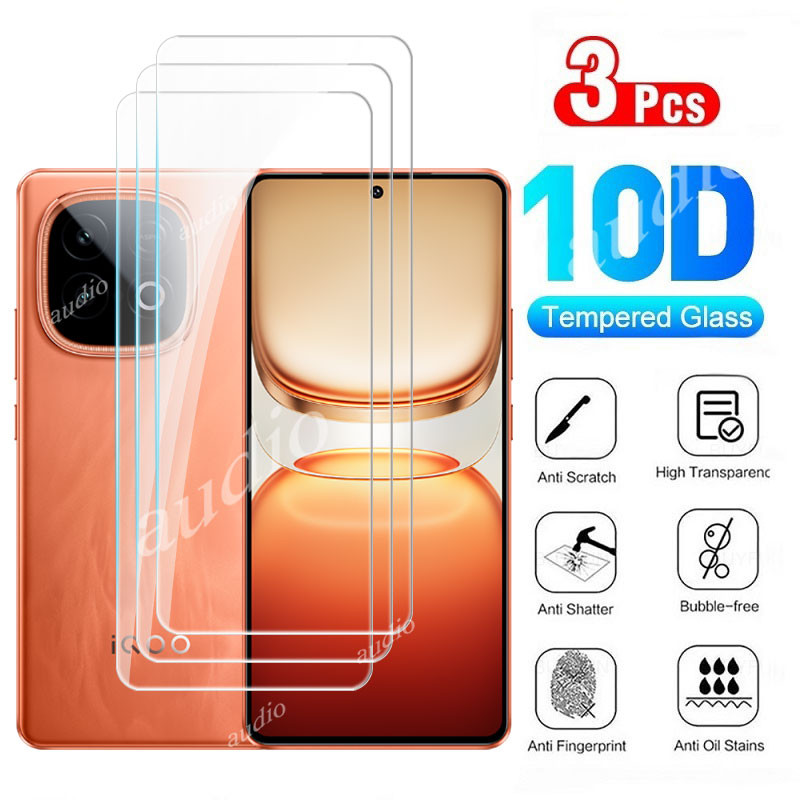 Iqoo neo 10 5G 3 ชิ้นกระจกนิรภัยป้องกันหน้าจอสําหรับ Vivo iqoo neo 10 neo10 5G 2025 ใสป้องกัน Slim ฟ