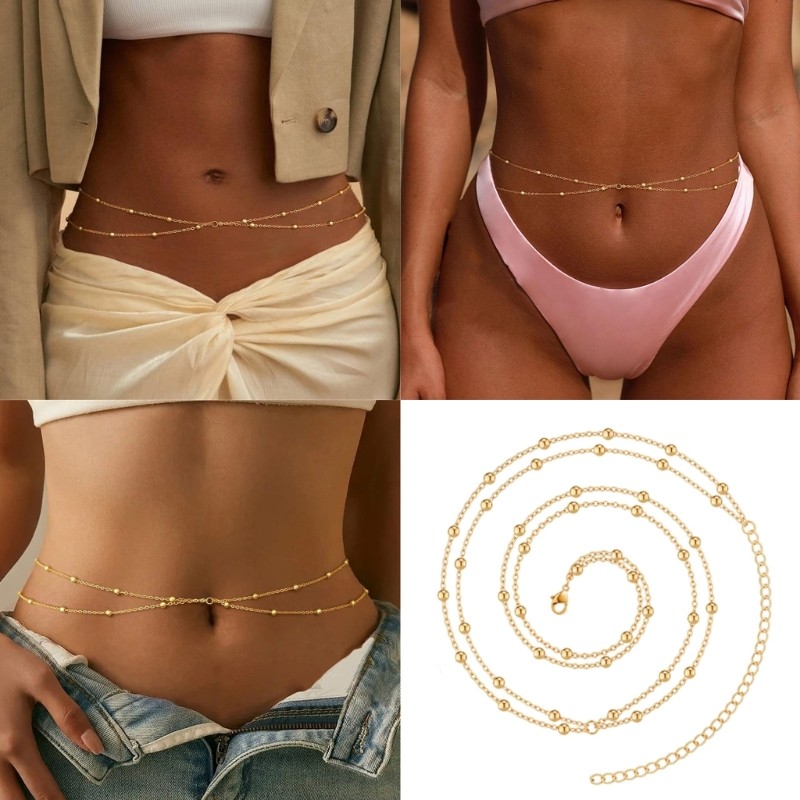 JOY Belly Chain สําหรับชุดกระโปรงกางเกงยีนส์เครื่องประดับสําหรับผู้หญิงสาวร้อนสไตล์ Chain