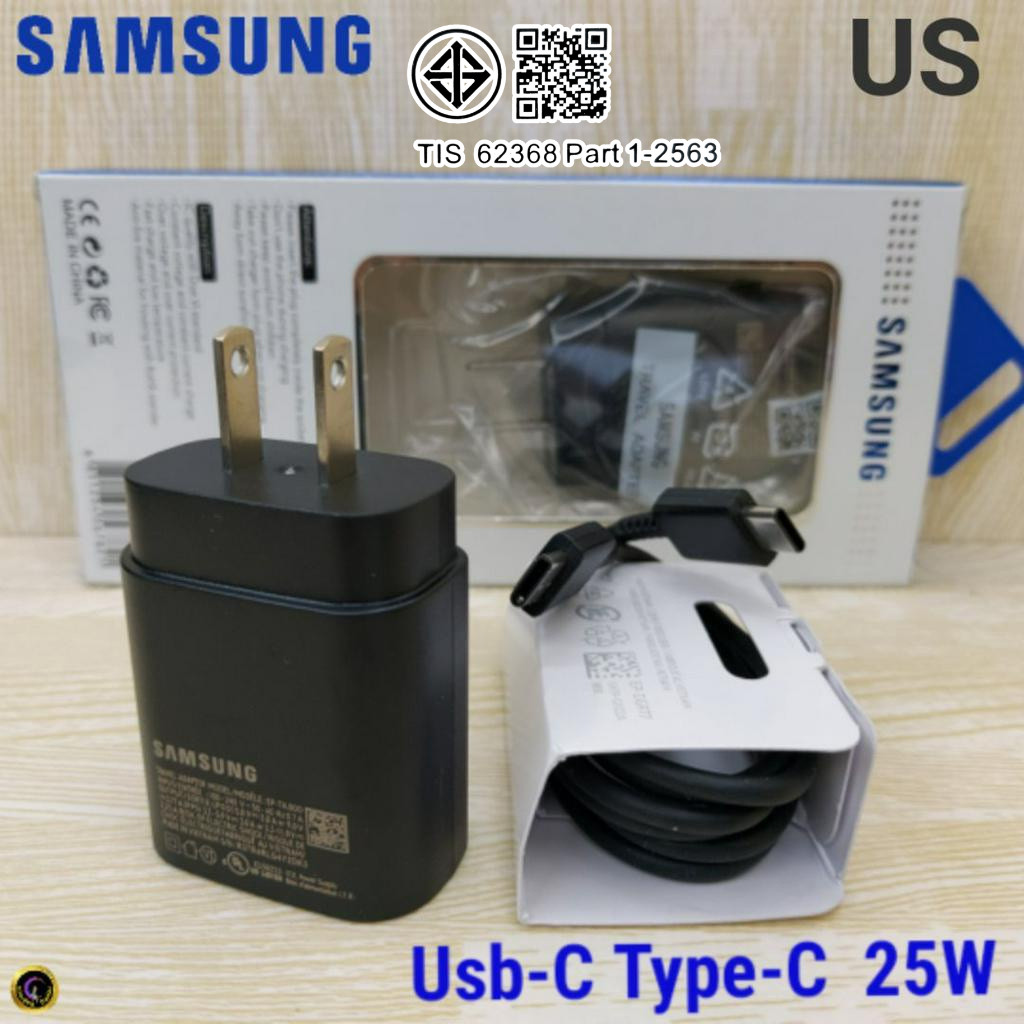ที่ชาร์จ Samsung  25W Type-C ซัมซุง หัวชาร์จ Us สายชาร์จ 1- 2เมตร Adaptive Fast Charge ชาร์จเร็วด่วน