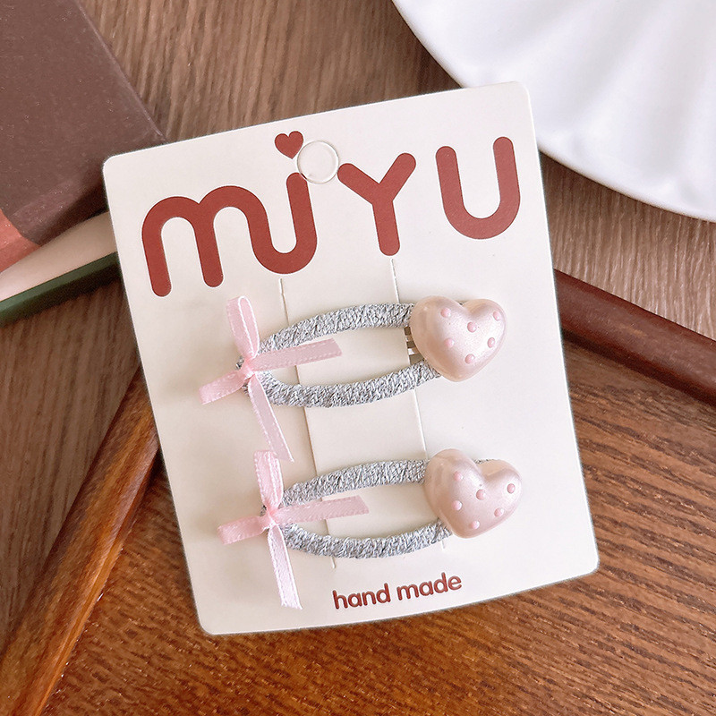 กิ๊บหน้าม้าสีชมพูกิ๊บติดผมรูปหัวใจ ราคา ถูกที่สุด ดีลบีเคเค แกลเลอรีภาพที่ 6