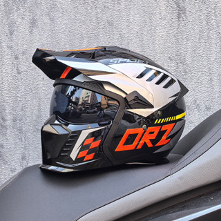 ORZ หมวกกันน็อคแบบรวม Retro Street Fighter ถอดออกได้