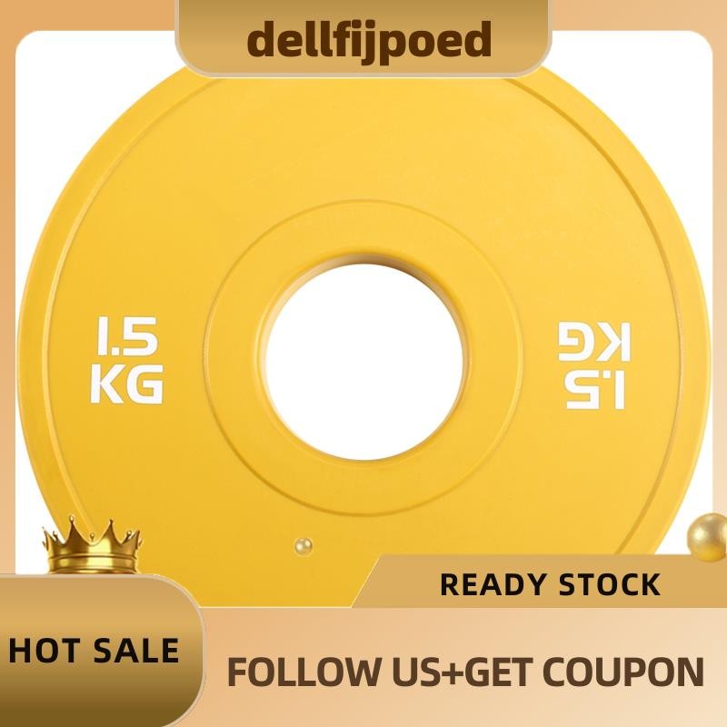 dellfijpoedGym Micro-Type Plates Dumbbell Weight Plate Rubber Fractional Weight Plate Aperture 50.4m