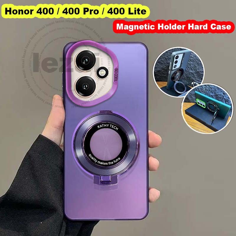 Honor 400 Pro 400Pro 5G 2025เคสHard Honor400Pro Honor400 400 Proเคส กรณีแม่เหล็กขาตั้งกันกระแทก Matt