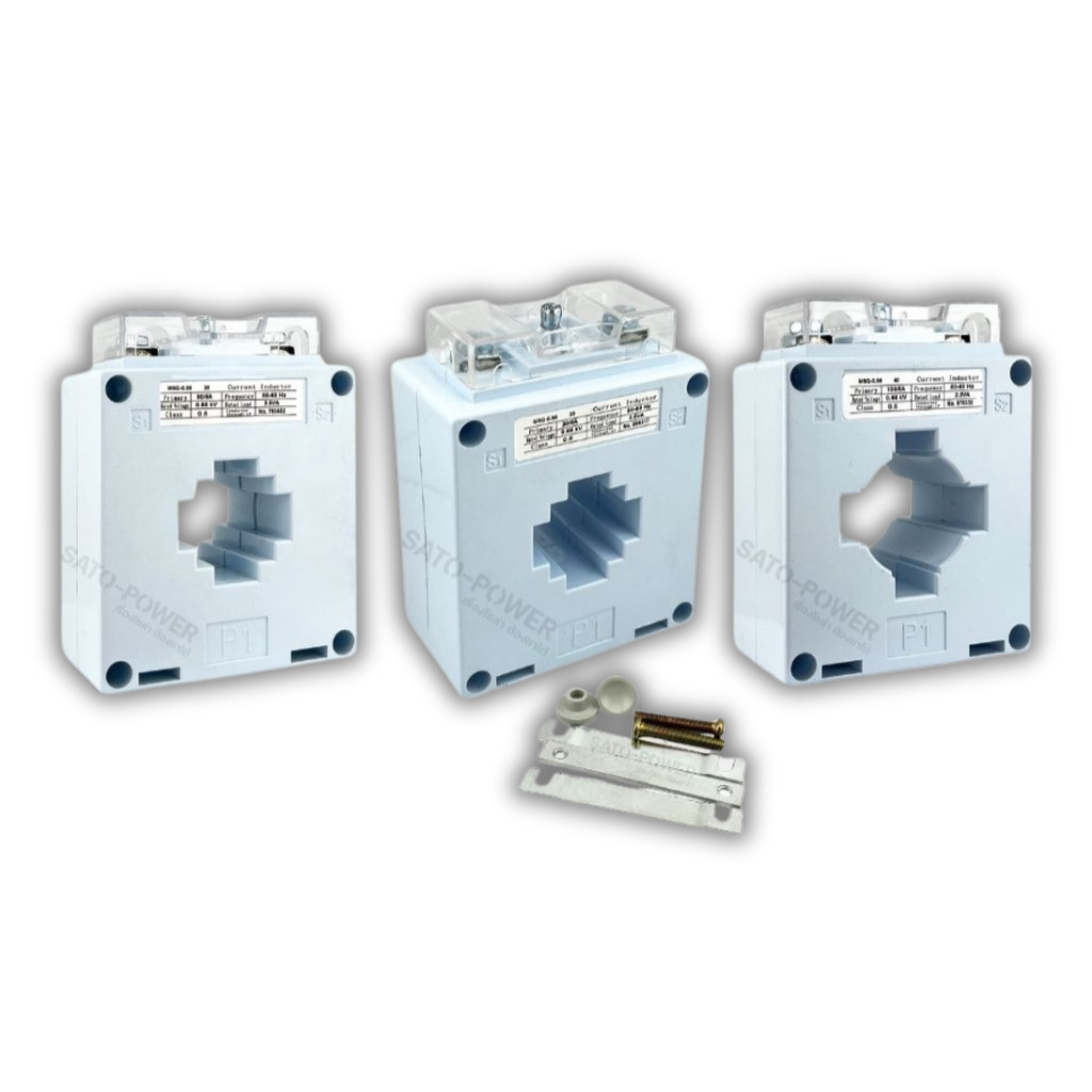 SUNMOON หม้อแปลงกระแสไฟฟ้า ซีที (CT Current Transformer) | MSQ-30 , MSQ-40 | 30/5A , 50/5A , 100/5A , 150/5A , 200/5A...