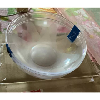 Lifepro ชามพลาสติกสีใส เนื้อ PS (แพคละ 2 ชิ้น) รุ่น H-1012 ขนาด 18 x 6.5 cm. ชามล้างผักผลไม้ ถ้วยสีใส กระจาดกลม ชามกล