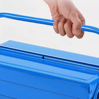 กล่องเครื่องมือช่าง 3ชั้น (สีน้ำเงิน) Tool Box กล่องใส่อุปกรณ์ช่าง #AL-0022