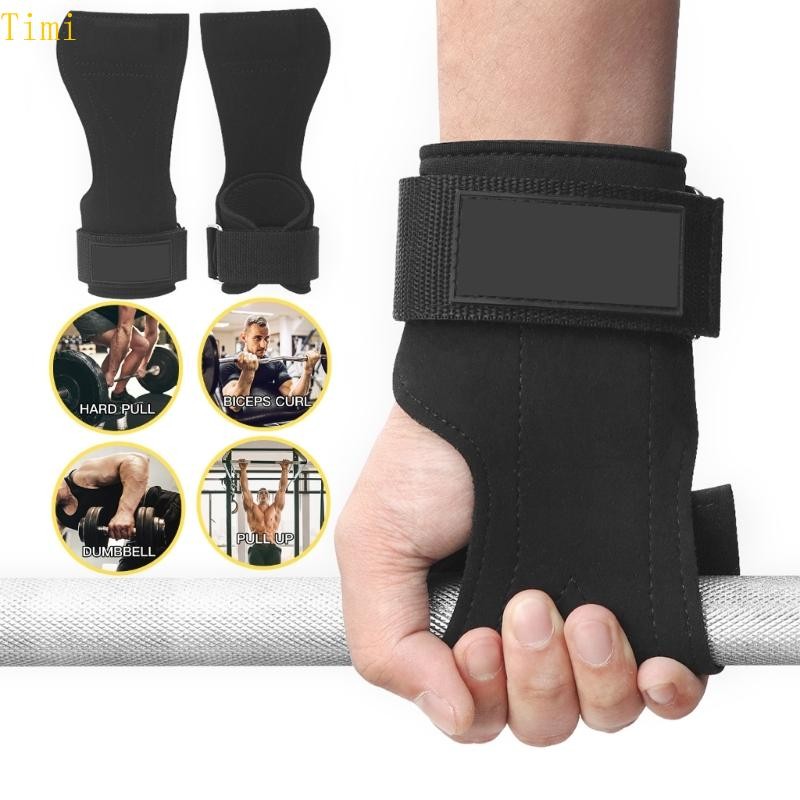 Timi Powerlifting Wrist Grip Pull up Gym Fitness Training Workout Wrist Wrap Support