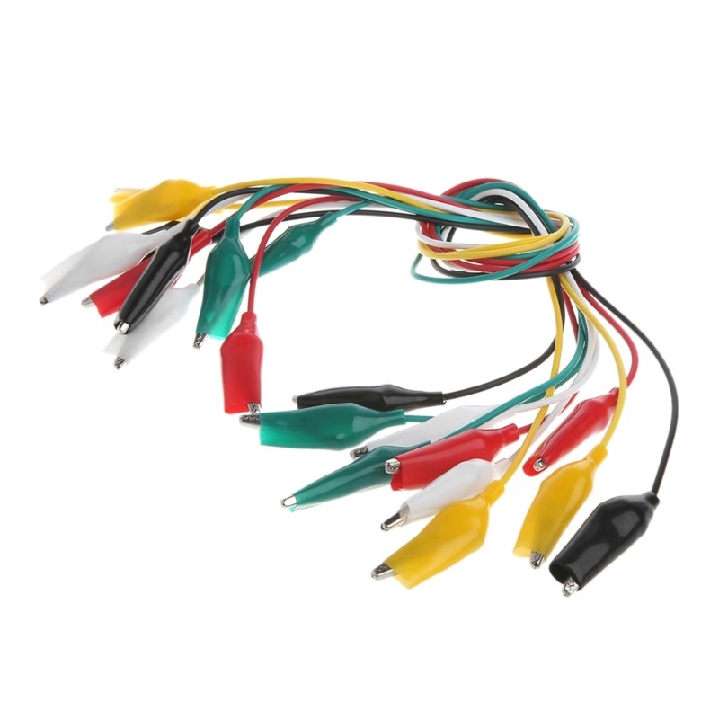 Yao 10 ชิ้นคลิปจระเข้พร้อมลวดจระเข้ปลายคู่คลิปสายเคเบิลทดสอบลวด - รูปที่ 5