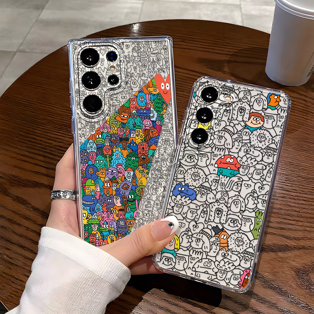 TPUกรณีสำหรับ Samsung A56 A55 A36 A26 A54 A16 A05S A35 A06 A15 A05 A12 A14 A22 A23 A34 A52 A53 S21 S22 S23 S24 S25 Ultra