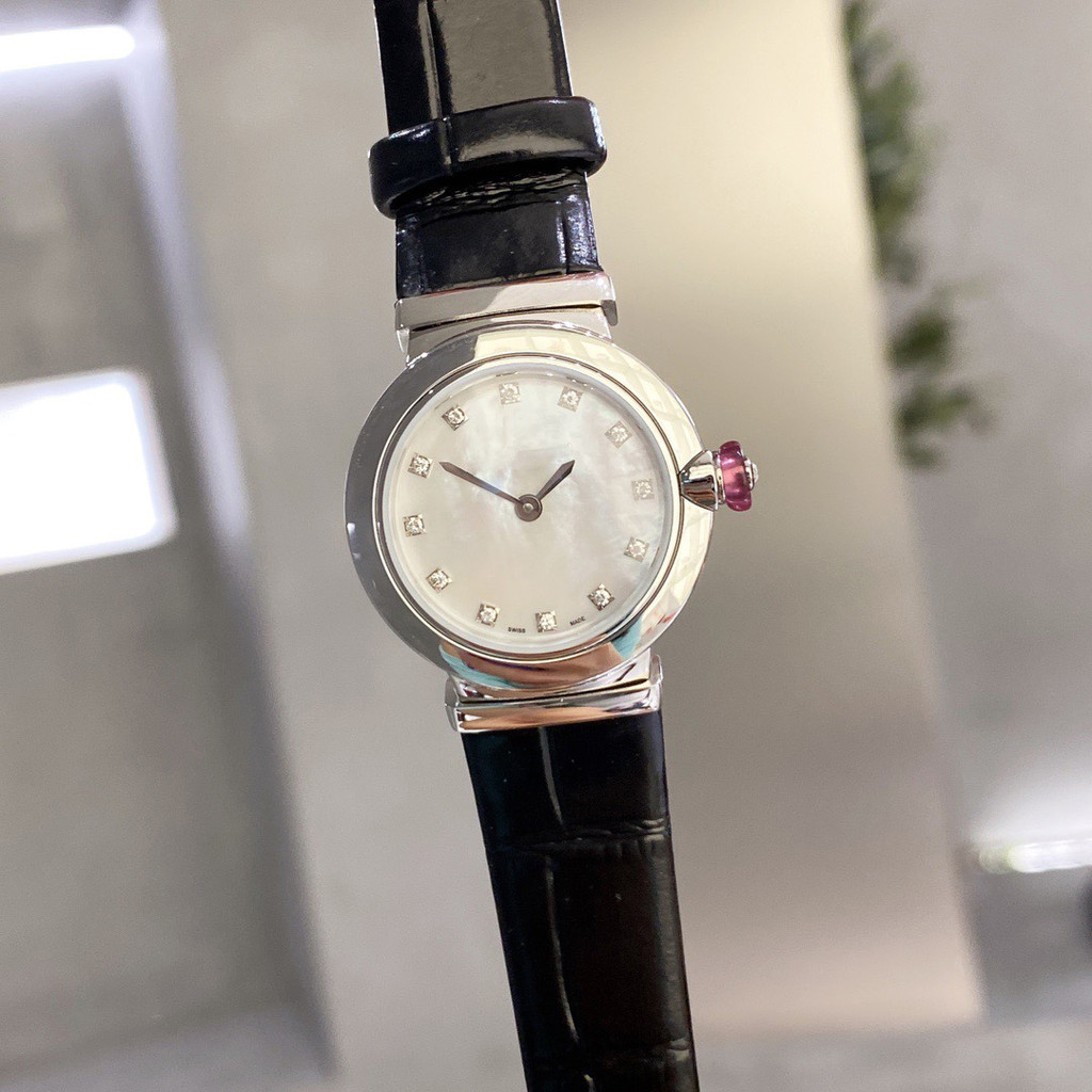 2025 แฟชั่นกีฬาแฟชั่น BV Mother-of-Pearl เข็มขัดเด็กยุโรปอเมริกันสไตล์ใหม่มูลค่าสูงหรูหราควอตซ์นาฬิก