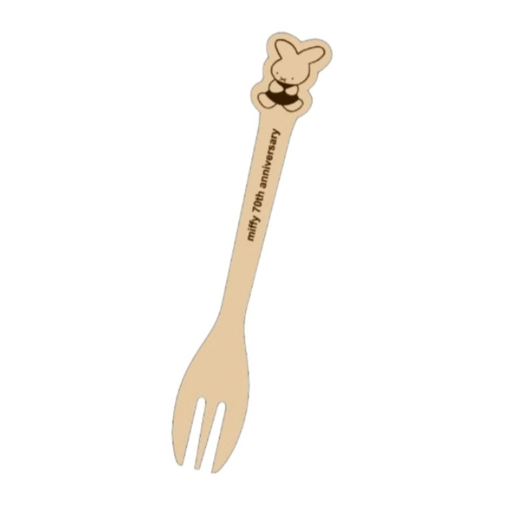 Marimo Craft Wooden Fork 1963 70th Anniversary Miffy W29.4×H175.6mm DBM-2779 ㅤDirect From Japan
