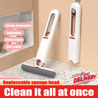 High Quality Mini Handheld Mop Portable Cleaning Mop Bathroom Car Window Glass Sponge Cleaner Tools