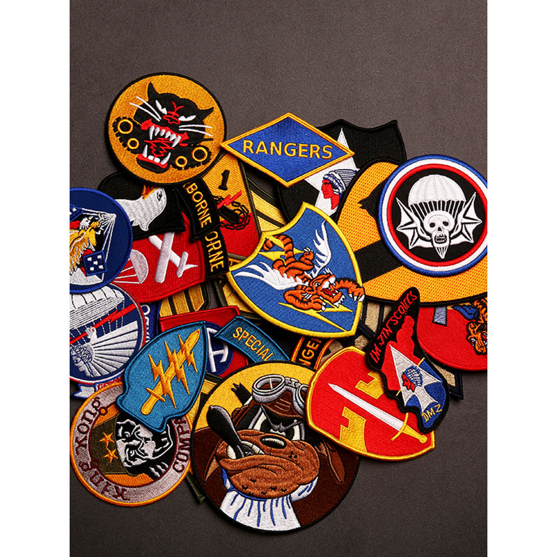 ZTY Collectible Military Fan Tactical Flight Jacket Badge Velcro Badge ปักปลอกแขน