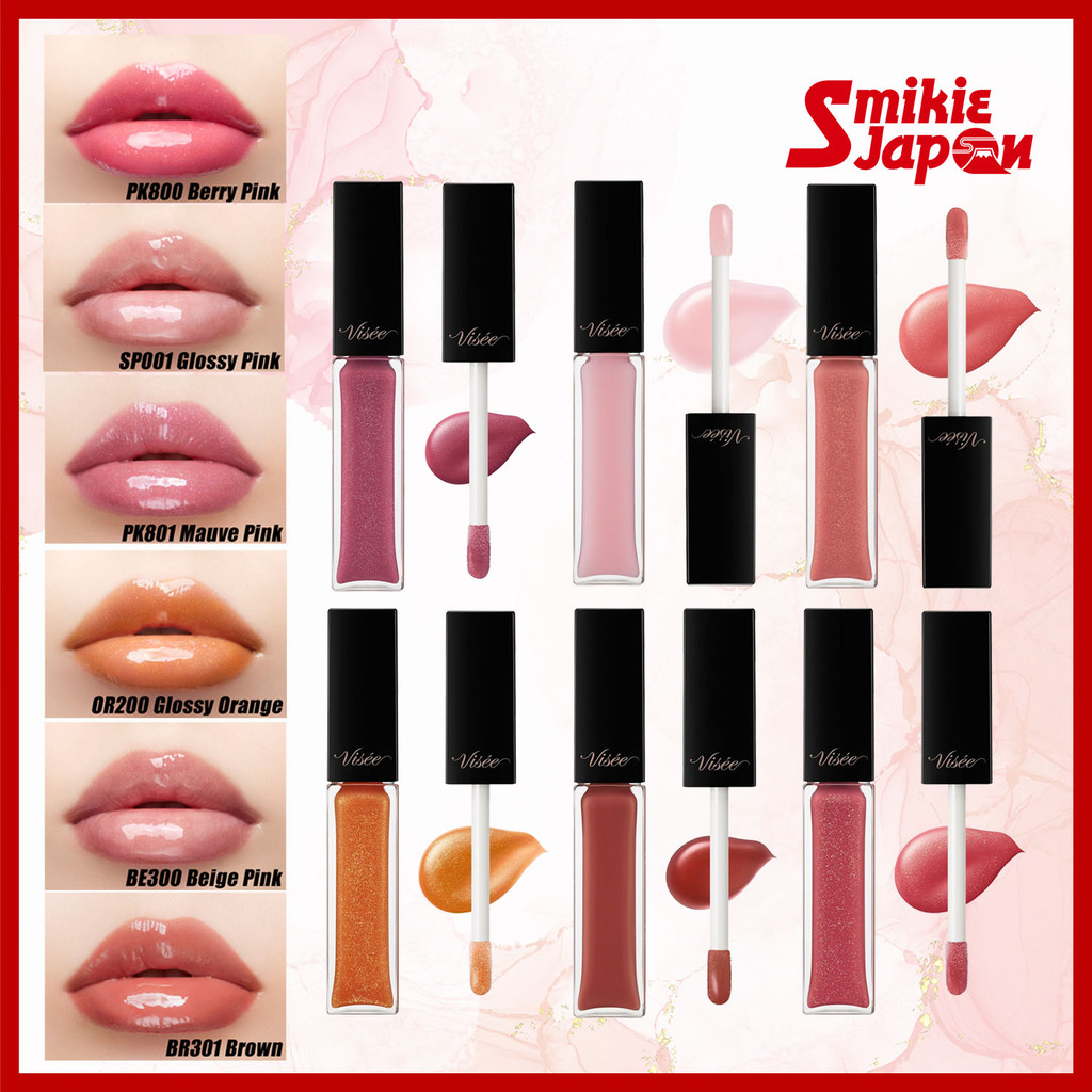 KOSE VISEE Essence Lip Plumper Lipstick / Lip Gloss 5.5ml 6 Colors Direct from Japan