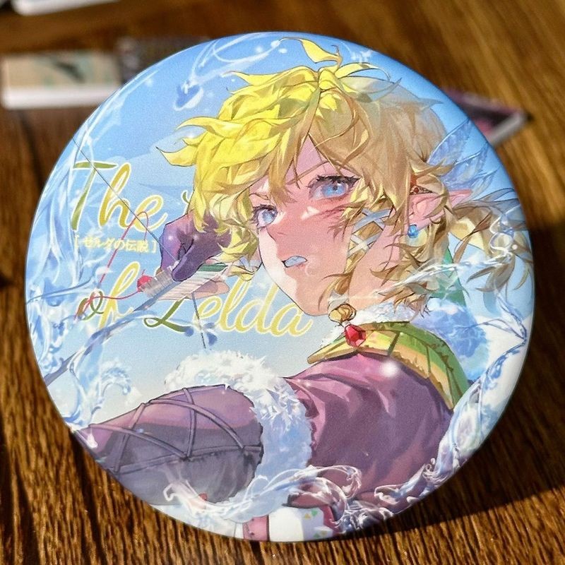 [Bota Shop] The Legend of Zelda Link Hebras Arrow Anime Game Badge Postcard HM