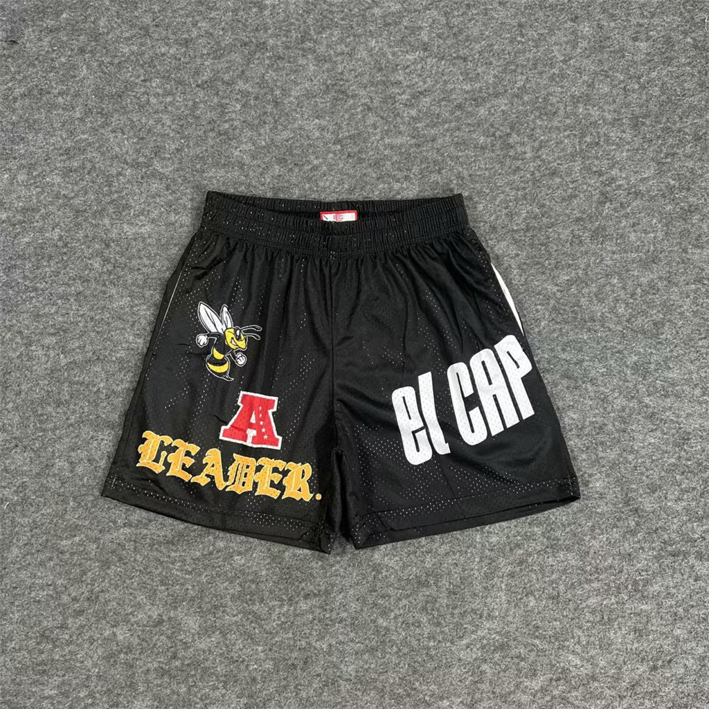Style Eric Emanuel Street Wear Bee Style Shorts Single-Layer Mesh Quarter Pants
