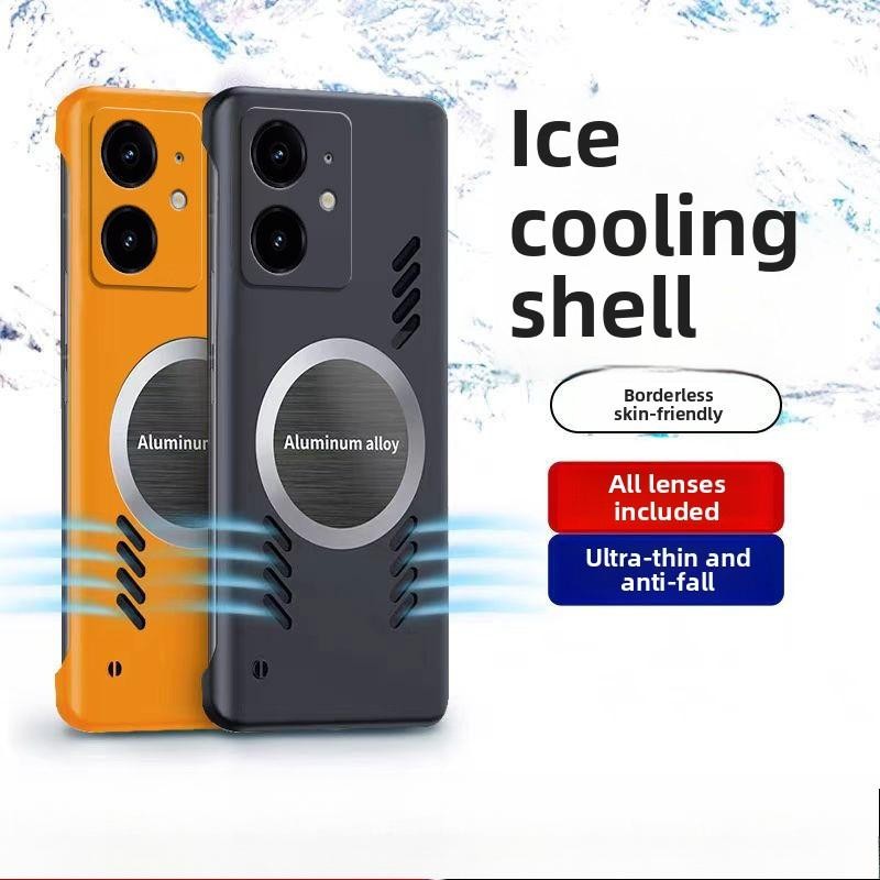 Frameless Graphene การดูดซับแม่เหล็กเคสโทรศัพท์สําหรับ OPPO Raelme Neo 7 SE ฝาครอบเปลือกกระจายความร้