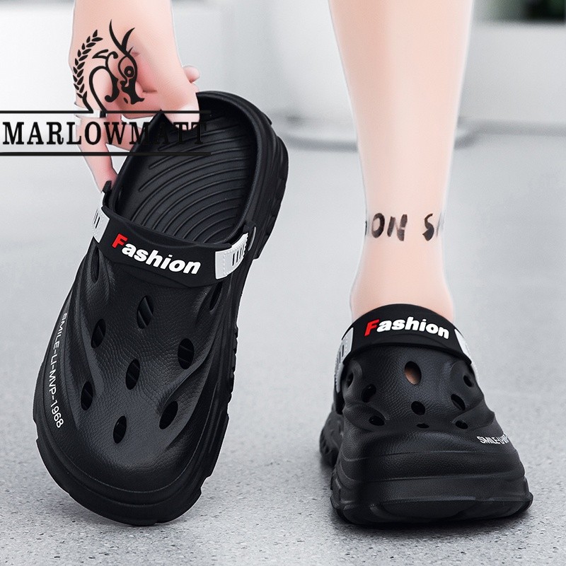 Marlowmatt รองเท้าแตะผู้ชายอินเทรนด์ Big Toe รองเท้าแตะรองเท้ากันน้ํากันลื่นป้องกันกลิ่น - รูปที่ 4