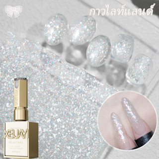 XEIJAYI 15 มล. ยาทาเล็บเจลกลิตเตอร์สีสันสดใสแบบลอยตัวยอดนิยม…